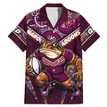 Personalised Queensland Maroons Family Matching Mermaid Dress and Hawaiian Shirt Mascot Rugby League