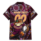 Personalised Queensland Maroons Family Matching Mermaid Dress and Hawaiian Shirt Mascot Rugby League