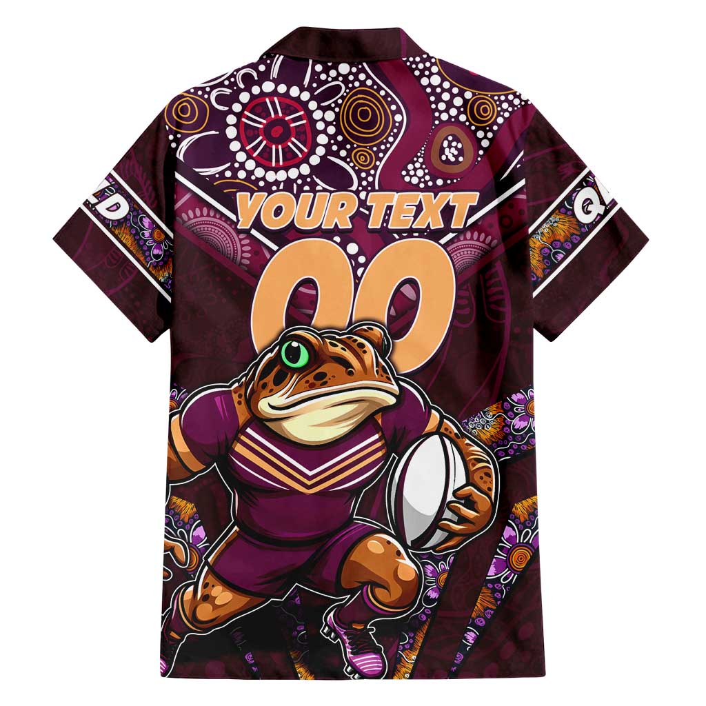 Personalised Queensland Maroons Family Matching Tank Maxi Dress and Hawaiian Shirt Mascot Rugby League