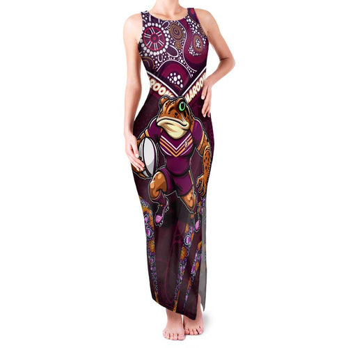 Personalised Queensland Maroons Family Matching Tank Maxi Dress and Hawaiian Shirt Mascot Rugby League