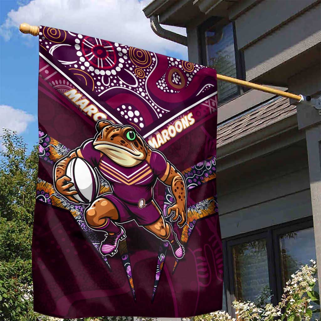 Queensland Maroons Garden Flag Mascot Rugby League