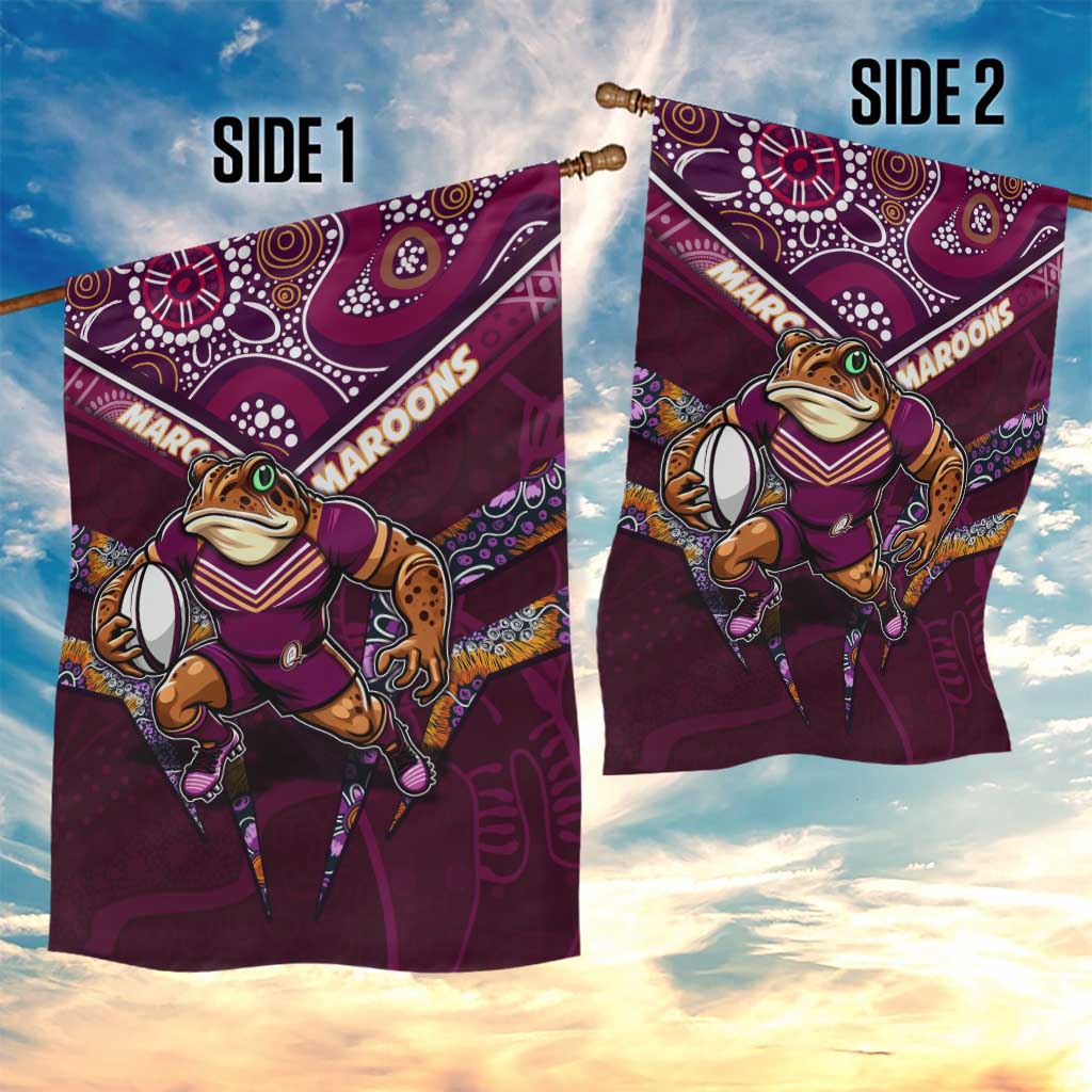 Queensland Maroons Garden Flag Mascot Rugby League