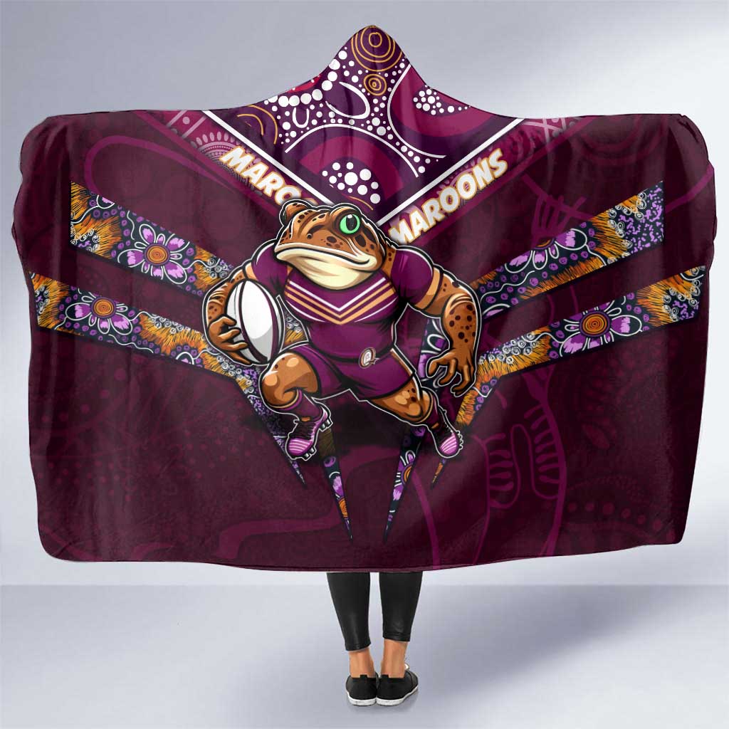 Queensland Maroons Hooded Blanket Mascot Rugby League