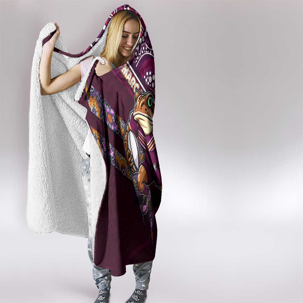 Queensland Maroons Hooded Blanket Mascot Rugby League