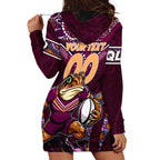 Personalised Queensland Maroons Hoodie Dress Mascot Rugby League