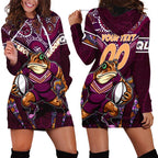 Personalised Queensland Maroons Hoodie Dress Mascot Rugby League