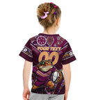Personalised Queensland Maroons Kid T Shirt Mascot Rugby League
