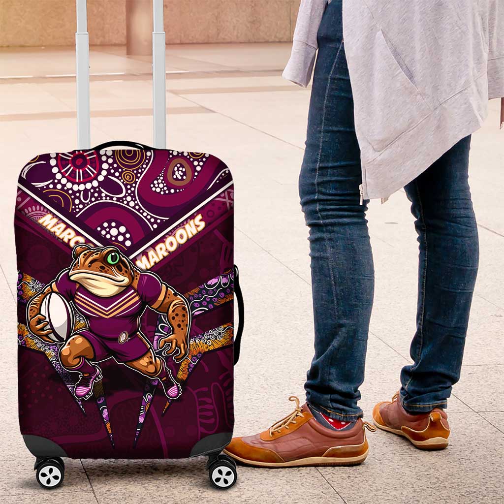 Queensland Maroons Luggage Cover Mascot Rugby League