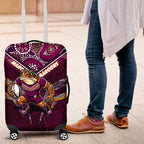 Queensland Maroons Luggage Cover Mascot Rugby League