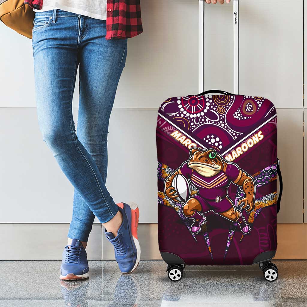 Queensland Maroons Luggage Cover Mascot Rugby League