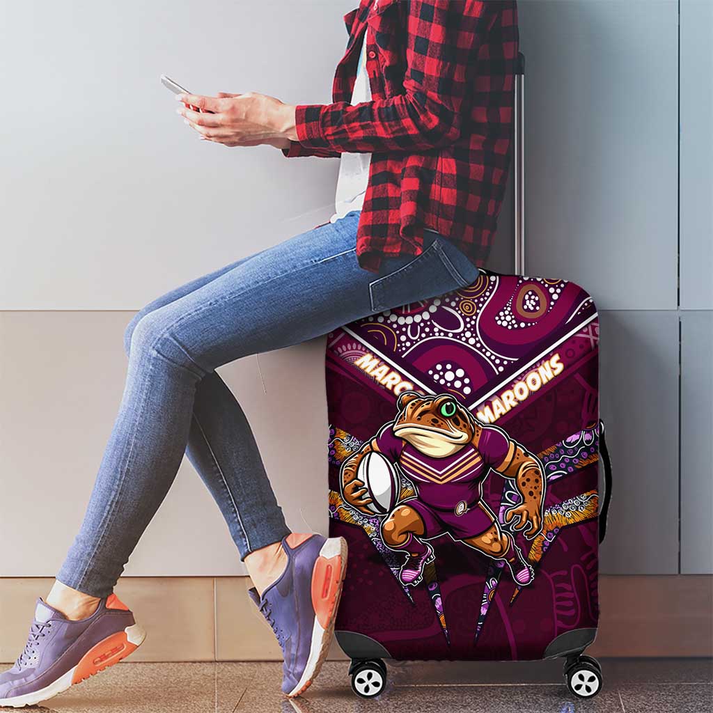 Queensland Maroons Luggage Cover Mascot Rugby League