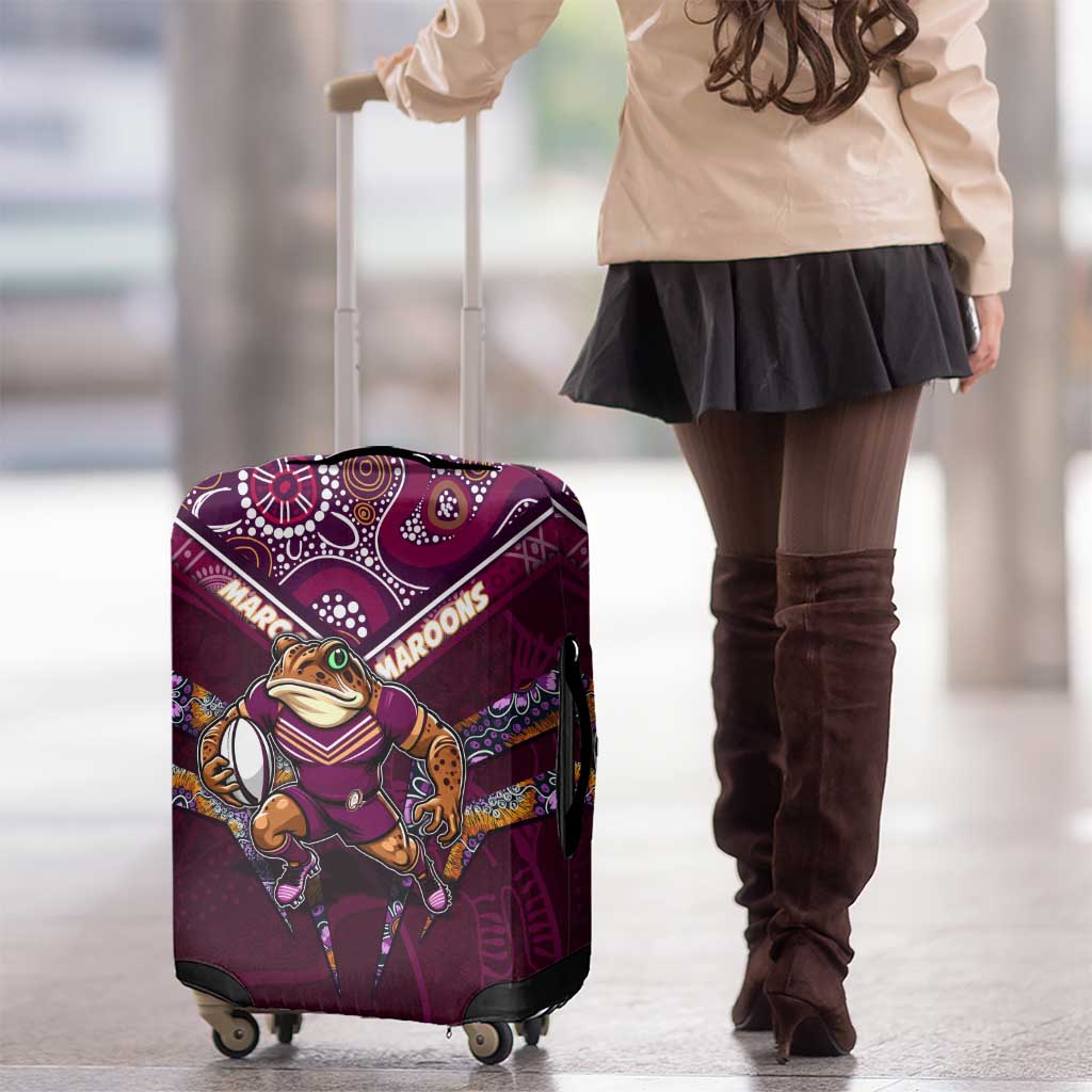 Queensland Maroons Luggage Cover Mascot Rugby League