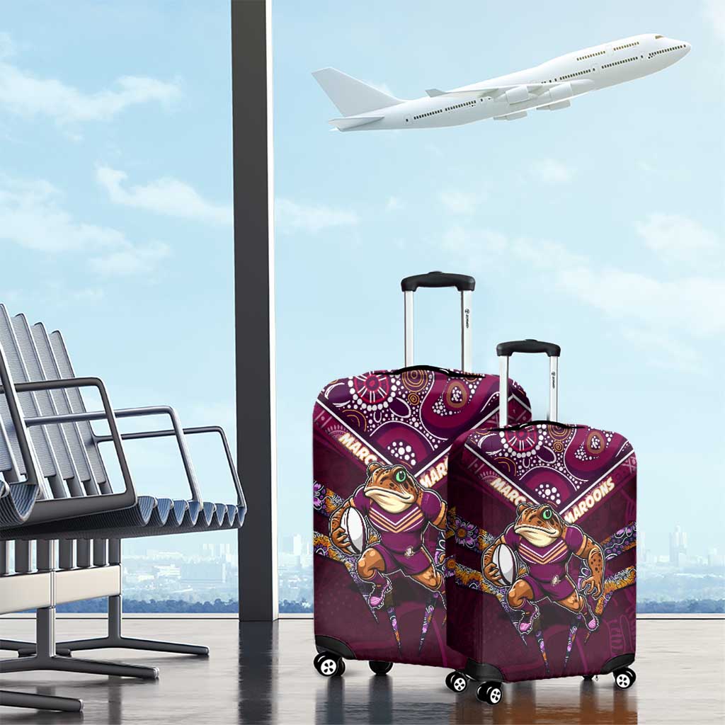Queensland Maroons Luggage Cover Mascot Rugby League