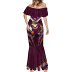 Personalised Queensland Maroons Mermaid Dress Mascot Rugby League
