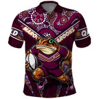 Personalised Queensland Maroons Polo Shirt Mascot Rugby League