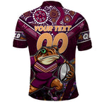 Personalised Queensland Maroons Polo Shirt Mascot Rugby League