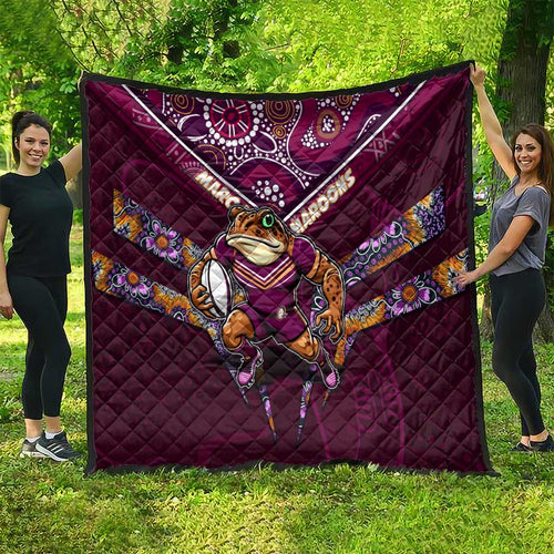 Queensland Maroons Quilt Mascot Rugby League
