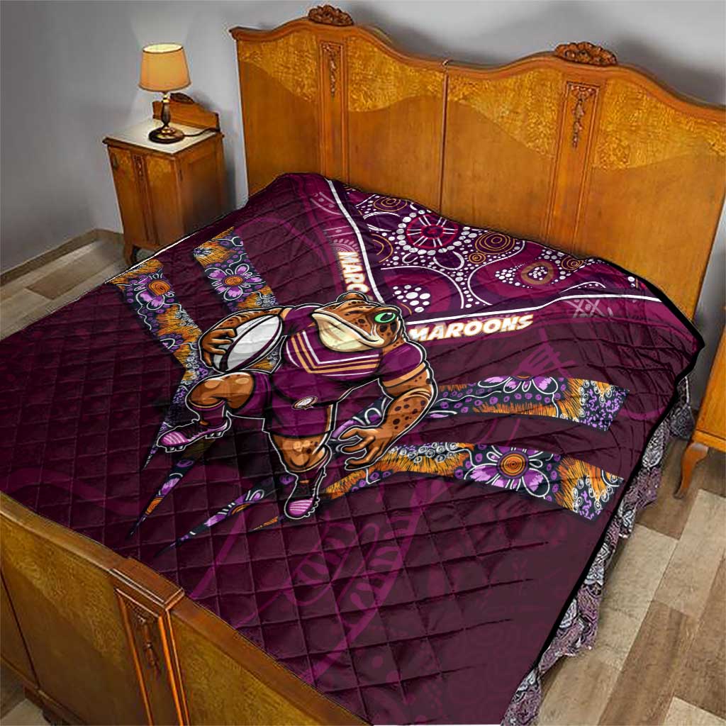 Queensland Maroons Quilt Mascot Rugby League