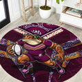 Queensland Maroons Round Carpet Mascot Rugby League