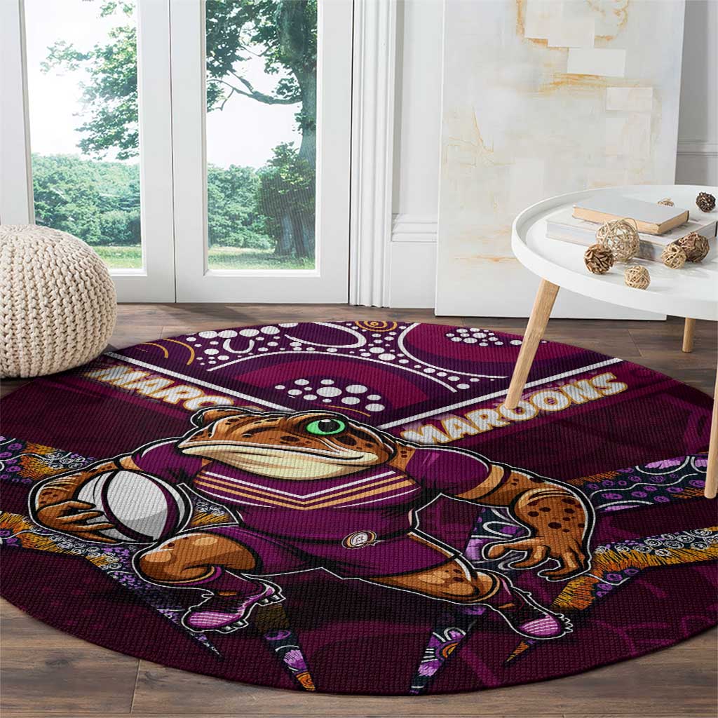 Queensland Maroons Round Carpet Mascot Rugby League