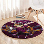 Queensland Maroons Round Carpet Mascot Rugby League