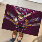 Queensland Maroons Rubber Doormat Mascot Rugby League