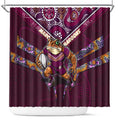 Queensland Maroons Shower Curtain Mascot Rugby League