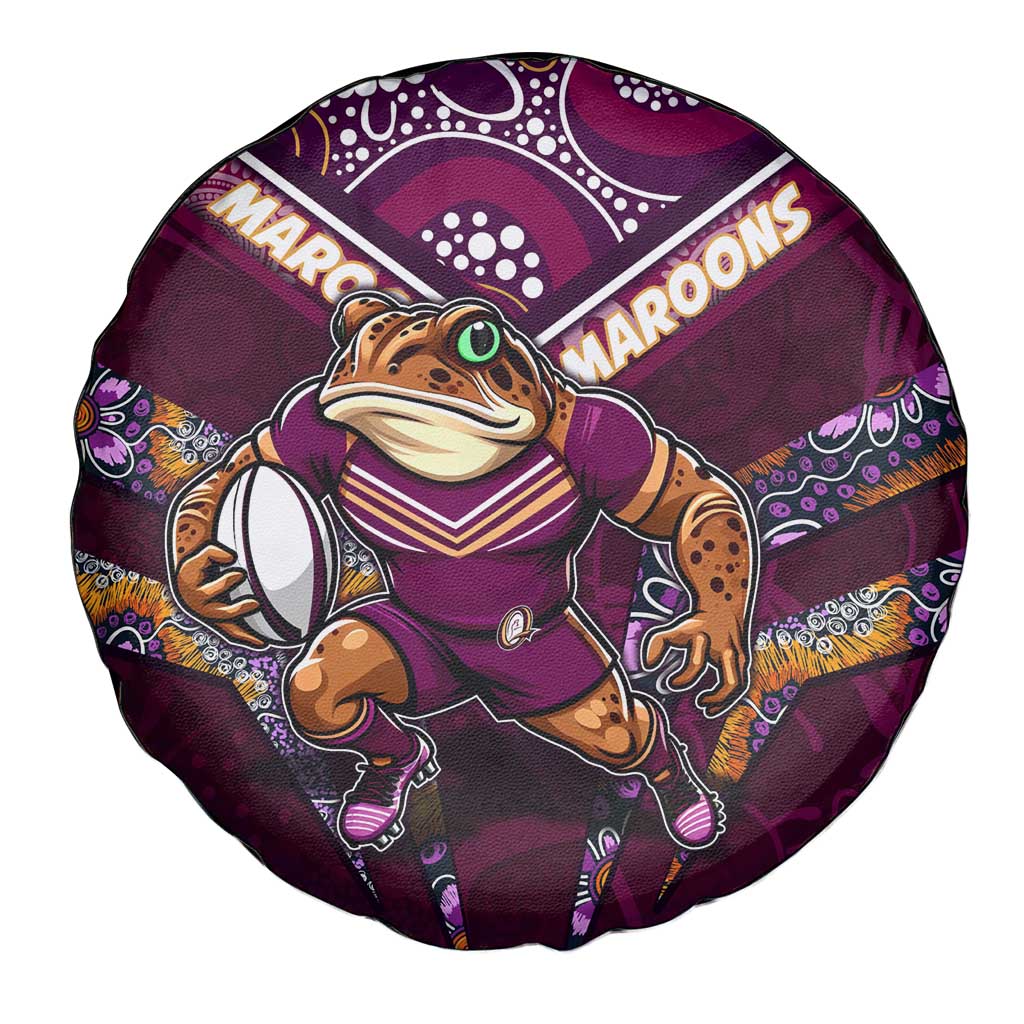Queensland Maroons Spare Tire Cover Mascot Rugby League