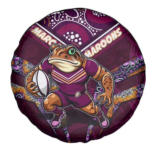 Queensland Maroons Spare Tire Cover Mascot Rugby League