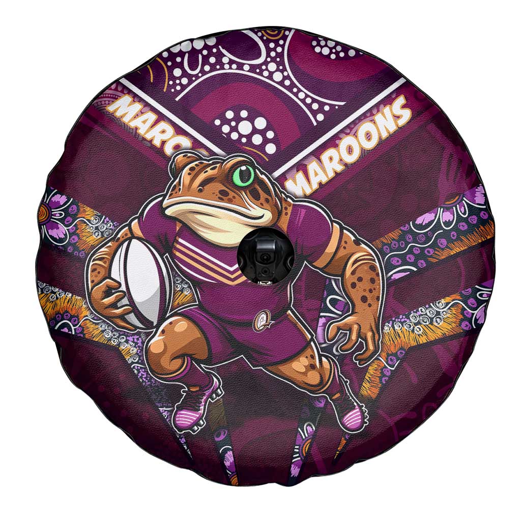 Queensland Maroons Spare Tire Cover Mascot Rugby League