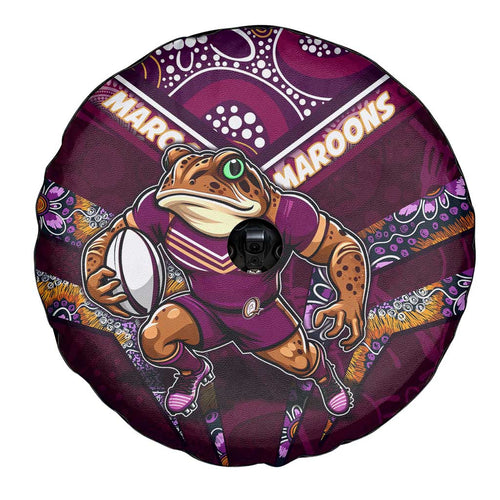 Queensland Maroons Spare Tire Cover Mascot Rugby League