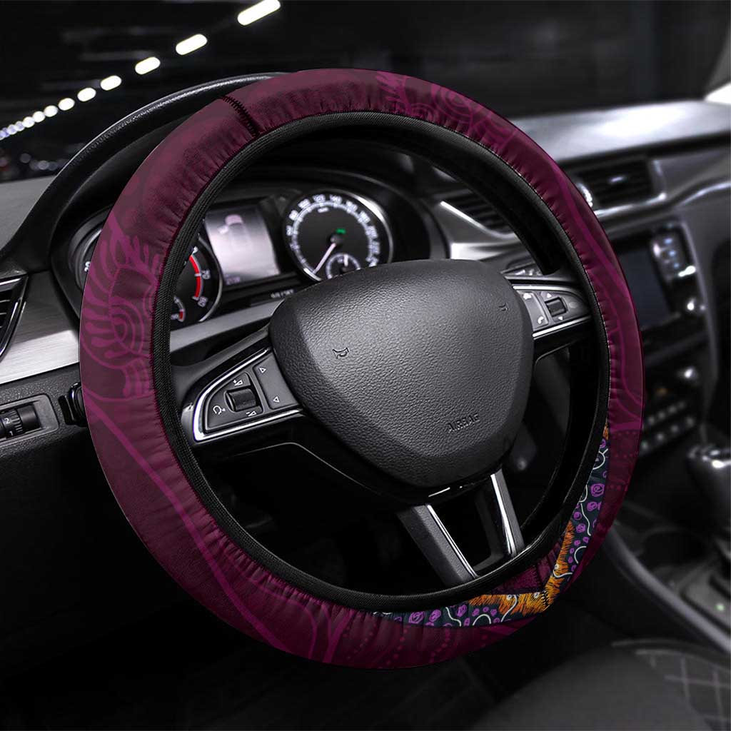 Queensland Maroons Steering Wheel Cover Mascot Rugby League