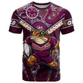 Personalised Queensland Maroons T Shirt Mascot Rugby League
