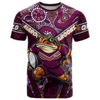 Personalised Queensland Maroons T Shirt Mascot Rugby League