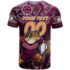 Personalised Queensland Maroons T Shirt Mascot Rugby League
