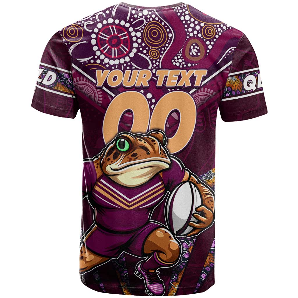 Personalised Queensland Maroons T Shirt Mascot Rugby League