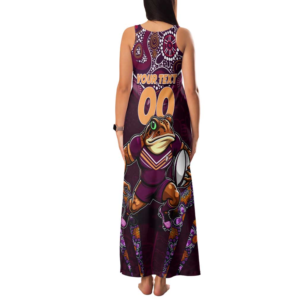Personalised Queensland Maroons Tank Maxi Dress Mascot Rugby League