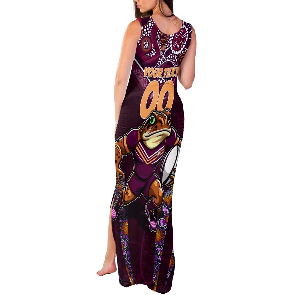 Personalised Queensland Maroons Tank Maxi Dress Mascot Rugby League