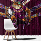 Queensland Maroons Window Curtain Mascot Rugby League