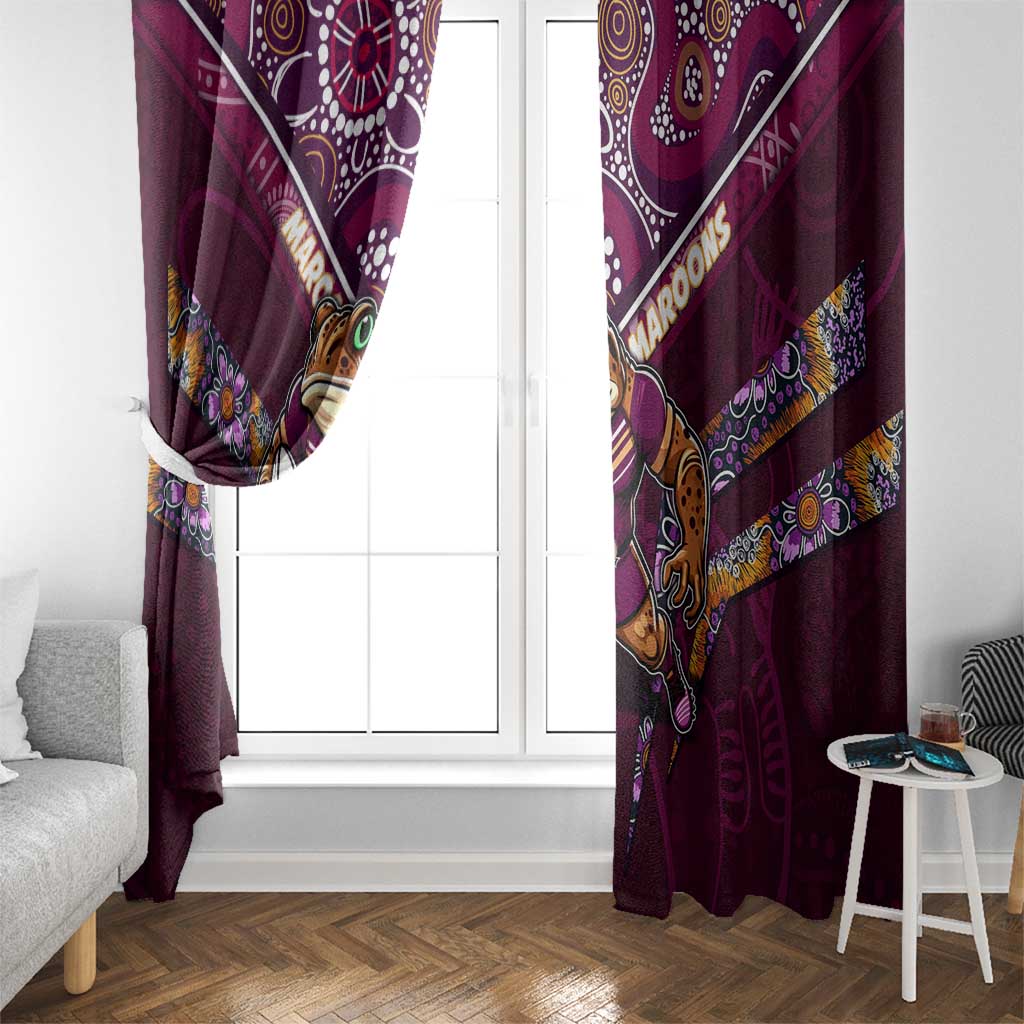 Queensland Maroons Window Curtain Mascot Rugby League