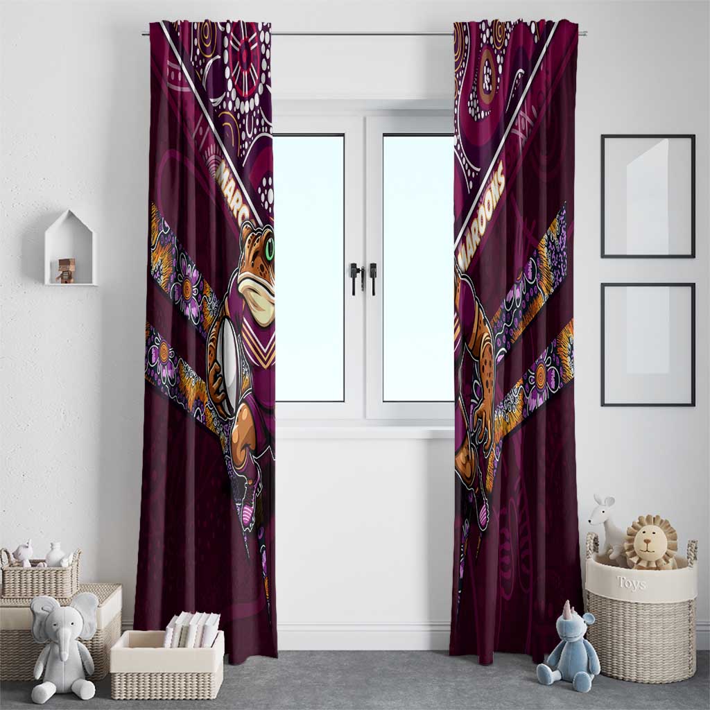 Queensland Maroons Window Curtain Mascot Rugby League