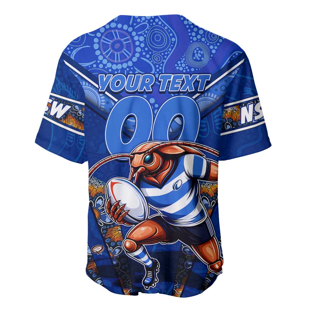 Personalised NSW Blues Baseball Jersey Mascot Rugby League