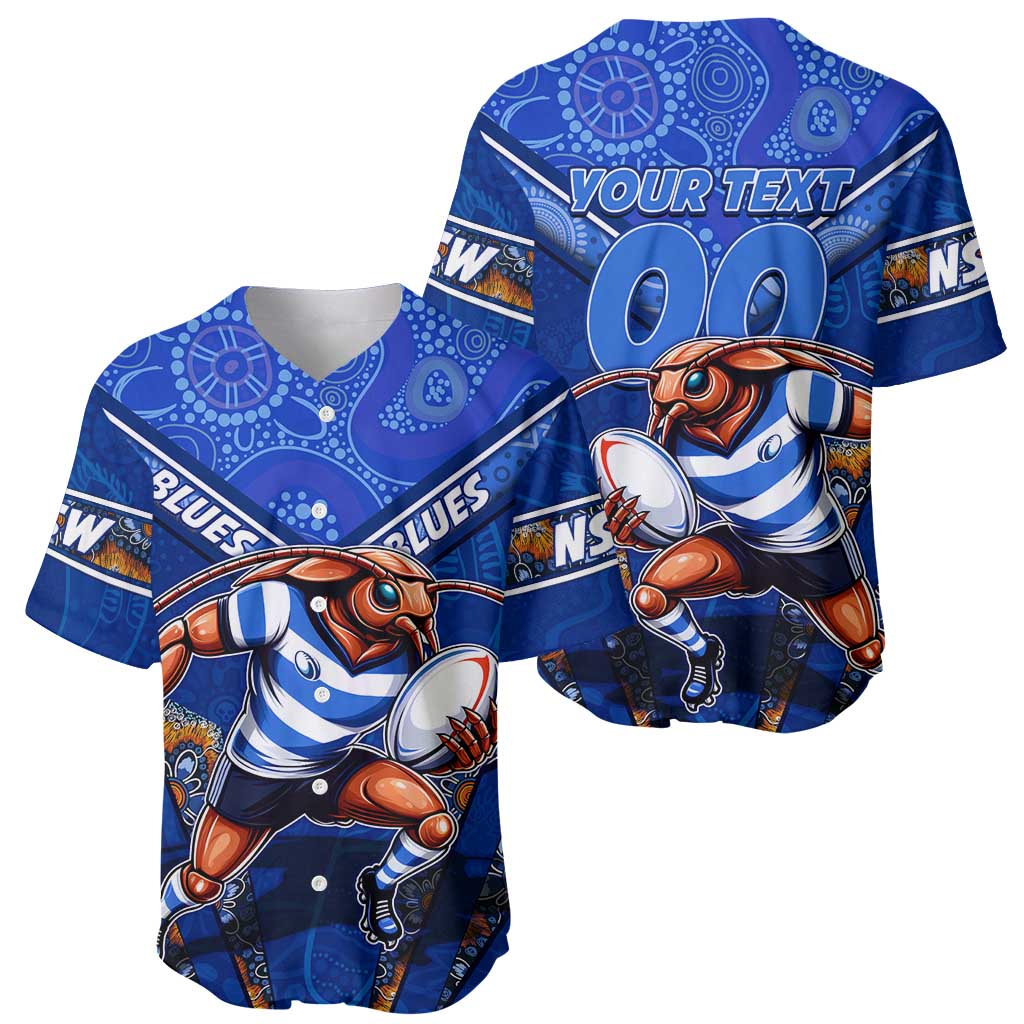 Personalised NSW Blues Baseball Jersey Mascot Rugby League