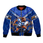 Personalised NSW Blues Bomber Jacket Mascot Rugby League
