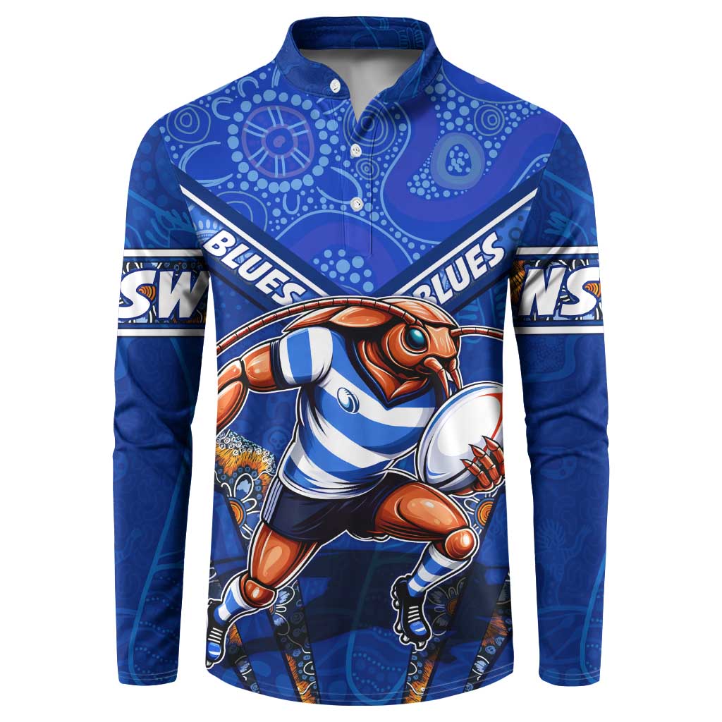 Personalised NSW Blues Button Sweatshirt Mascot Rugby League