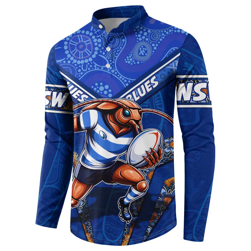 Personalised NSW Blues Button Sweatshirt Mascot Rugby League