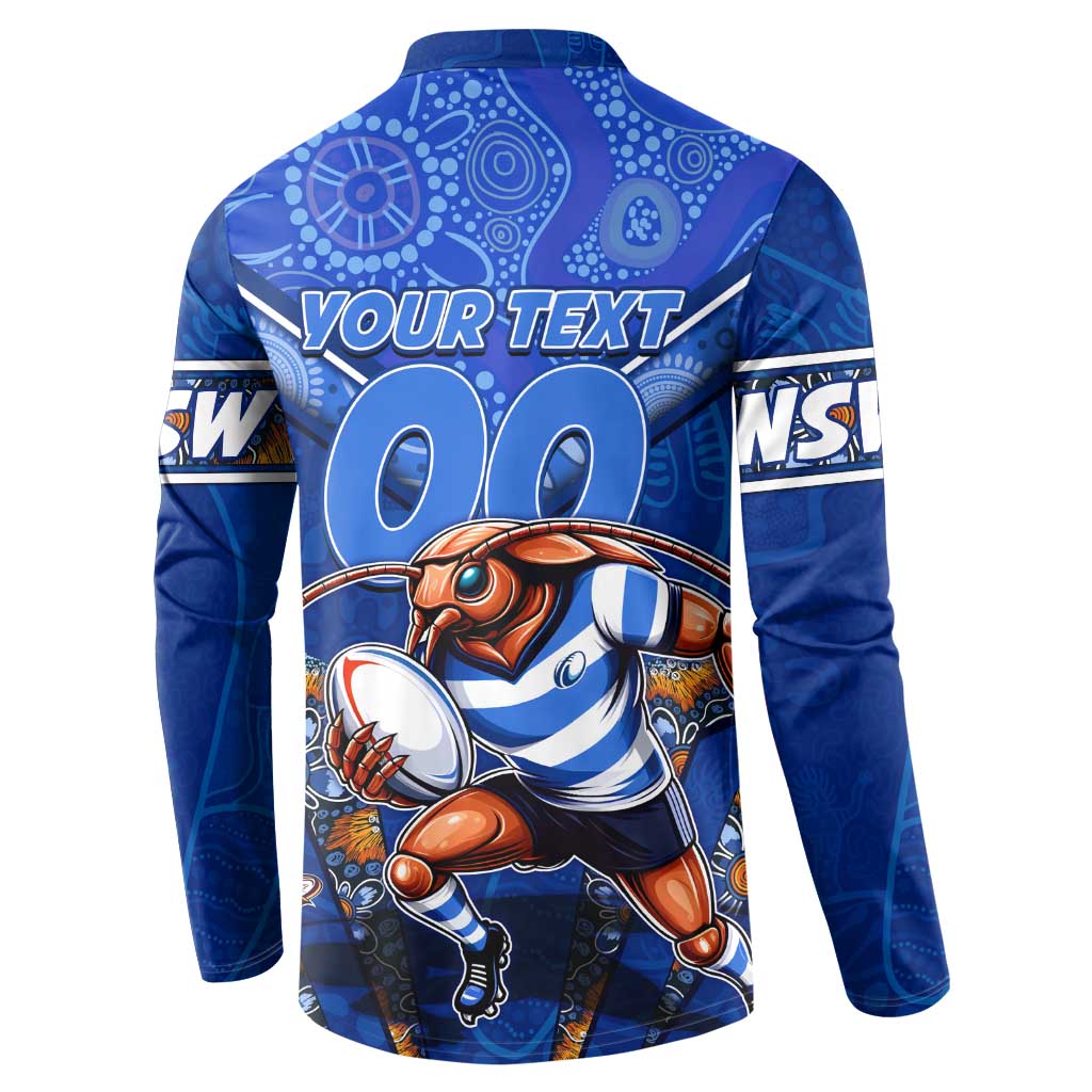 Personalised NSW Blues Button Sweatshirt Mascot Rugby League
