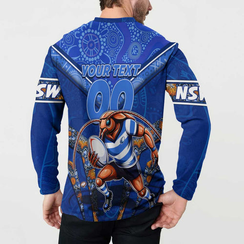 Personalised NSW Blues Button Sweatshirt Mascot Rugby League