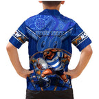 Personalised NSW Blues Family Matching Mermaid Dress and Hawaiian Shirt Mascot Rugby League