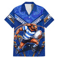 Personalised NSW Blues Family Matching Mermaid Dress and Hawaiian Shirt Mascot Rugby League